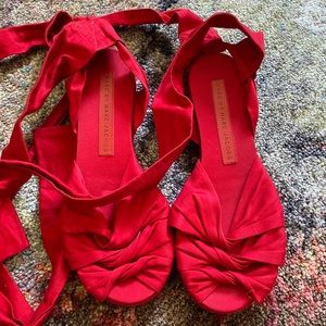 Marc Jacobs open peep toe ankle wrap sandals 36